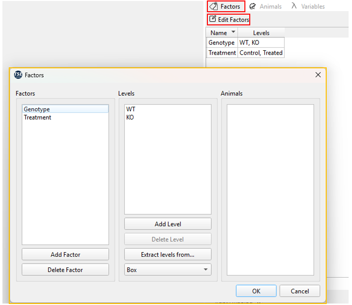 Figure: Edit Factors